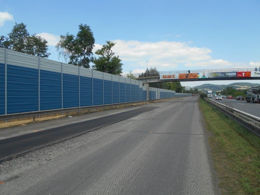 Ekrany akustyczne autostrada D5 Králův Dvůr